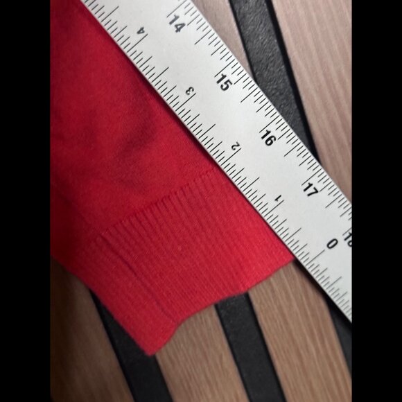 Rosie Neira Sweater Medium Womens Hot Pink Button Front Wool Cardigan - Picture 5 of 7